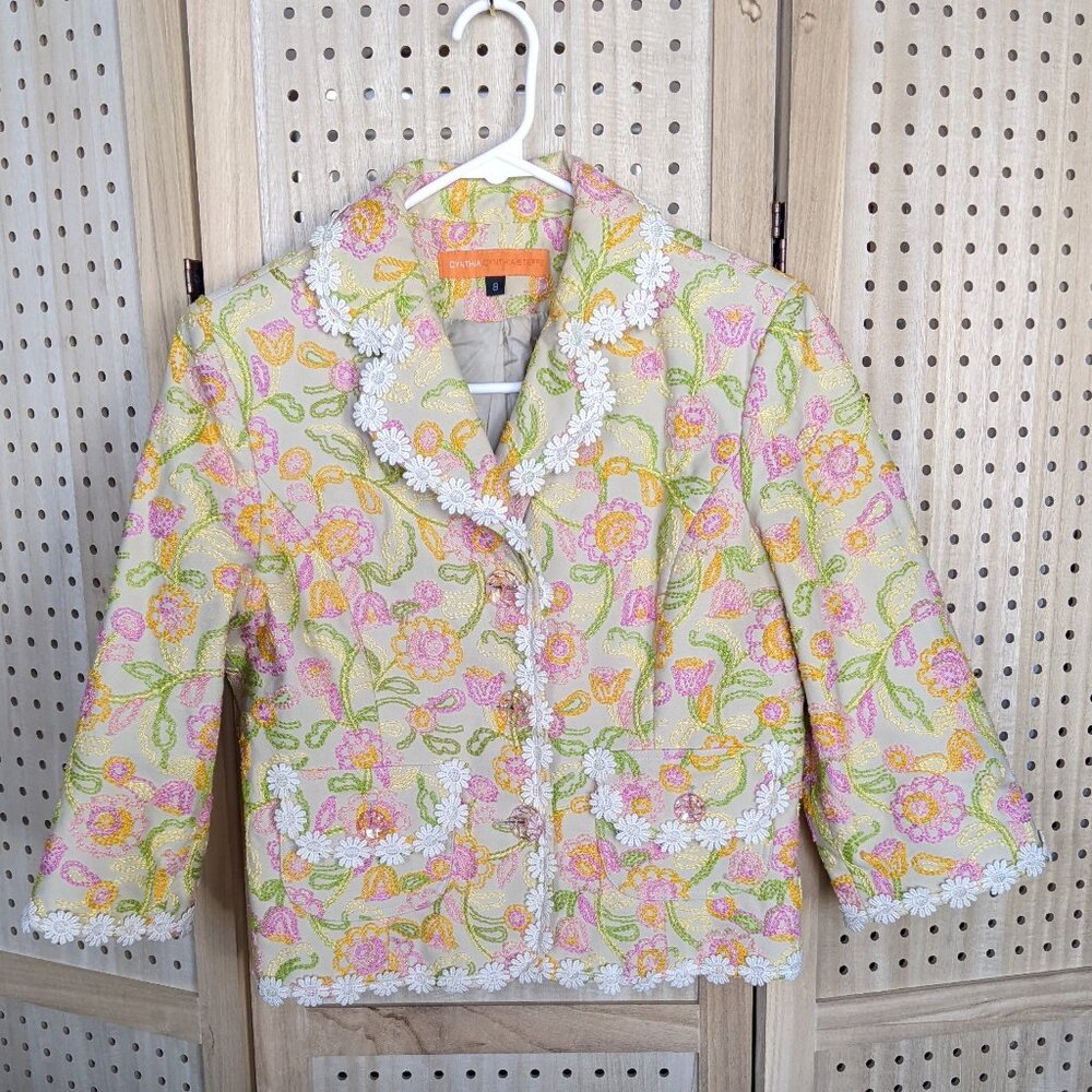 Cynthia Steffe Floral Blazer Jacket